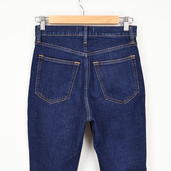 Abercrombie & Fitch Ultra High Rise Slim Straight Dark Wash Jean Size 26 Short - Picture 5 of 6